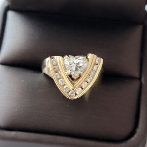 14kt gold and Diamond ring